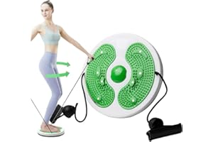 KUWUNG Waist Twisting Disc,Twister Exercise for Waist,Exercise Twist Boards with Resistance Bands,Waist Whisper Body Shaping Disc,Fitness Turntable for Home Workout