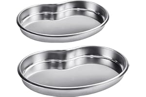 PVFZXS 2 Stücke Ierenschale Edelstahl, Metalltablett, Nierenschale, Wiederverwendbares Metall-Nierentablett, Edelstahl Curved Trays, zur Aufbewahrung von Kleinwerkzeugen