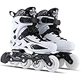 Fitness Inline Skates, Outdoor 4 Wheel Speed Racing Roller Skates for Men Women Adult
