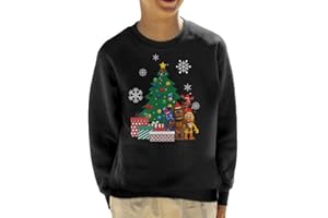Cloud City 7 Five Nights at Freddys Around The Christmas Tree Kid's Sweatshirt