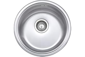 JASSFERRY Évier de cuisine Cuve simple, Acier Inoxydable, Caravane, avec crépine