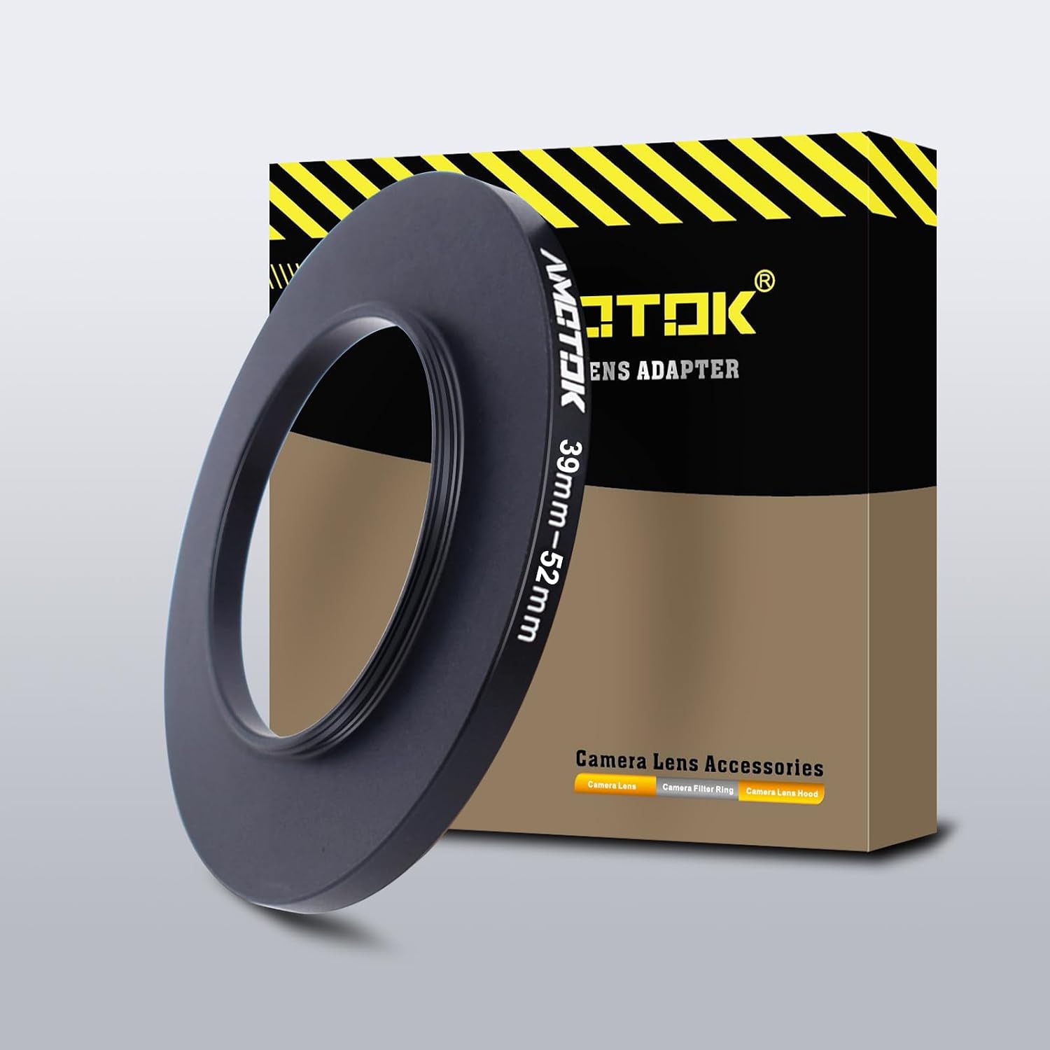 39mm a 52mm Adaptador de para Lente de cámara,Anillo Adaptador Paso hacia Arriba de Filtro de 39mm a 52mm,Compatible con Todos los Accesorios de Filtro de 52mm.Hecho de mecanizado CNC