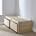 STRICTLY BEDS&BUNKS Avon Pine Bed Frame with Storage, 3ft Single