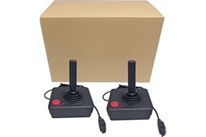 RUITROLIKER Controller Gamepad Black Joystick für Atari 2600 System Konsole Pack 2pcs