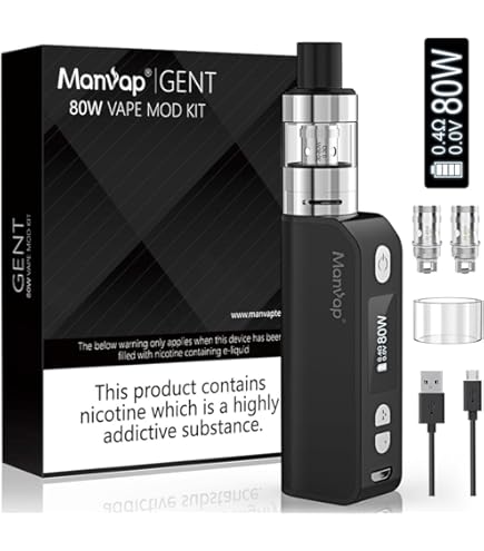 E Cigarette Starter Kit, YumaPuff Armor 100w, E Cigs, Batería recargable de  2000 mah, Enorme Kit de Vape con pantalla,Sin Nicotina y Sin E-líquido  (Red) : Amazon.es: Electrónica