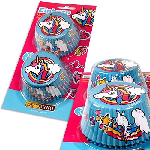 Preisvergleich Produktbild Einhorn Muffinformen, 50 Stk