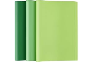 Bouiexye 60 fogli di carta velina verde multicolore per confezioni regalo per fai da te, arte, artigianato, floreale, compleanno, baby shower, feste, festival