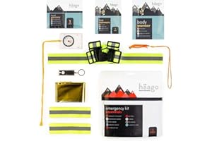 HAAGO - Outdoor Emergency Survival Portable Kit with Camping and Hiking Supplies Gear and Equipment