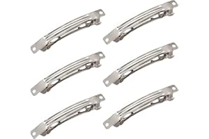 Craftdady 20pcs Ferro Bianco Fermaglio Francese Fermacapelli 97mm Lungo Platino Grandi Clip per FAI DA TE Accessori Per Capelli Fare Gioielli