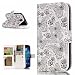 Produktbild Roreikes Samsung Galaxy S4 Hülle, Galaxy S4 Case, Hülle Muster Blume Strap Wallet Cover Tasche Bunte Retro PU Leder Flip Case Handytasche Muster Schutz Hüllen im Bookstyle Handyhülle Ledertasche mit Stand mit Neun Funktion Kartenfächer Magnetverschluss Magnet Etui Schale Schutzhüllen für Samsung Galaxy S4 i9500