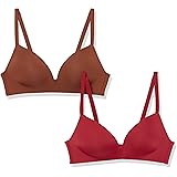 Amazon Essentials Sujetador sin Aros con Forro Ligero Mujer, Pack de 2