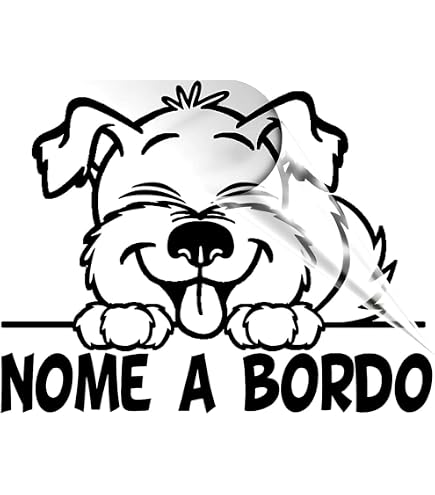 Adesivo auto cane Pitbull 16 x 16 cm | Adesivo, di facile applicazione | Adesivo per auto economica e resistente