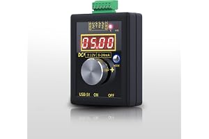 DEWIN Signalgenerator, SG-002 bärbar analog spänningssignalgenerator strömsändare elektroniska mätinstrument 0–22 mA 0–10 V