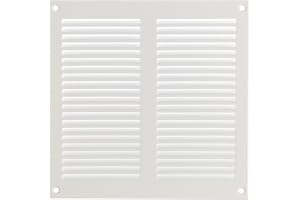 Steinberg14 vitt ventilationsgaller 200 x 200 mm metall frånluftsgaller ventilation med insektsgaller – frånluftsgaller