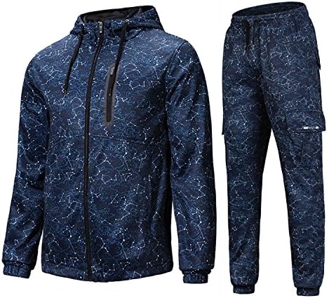 Tracksuits Men's Multi-pocket Sports Slim Fitness cardigan sweater suit