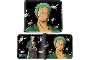 BESTZY One Piece Portefeuille Dessin Animé Court Enfant Jeu Bourse Wallets Porte Monnaie Mode Cool Titulaire De La Carte pour Garçons Homme Mignonne Mode Amusement Conception Cadeau(B)