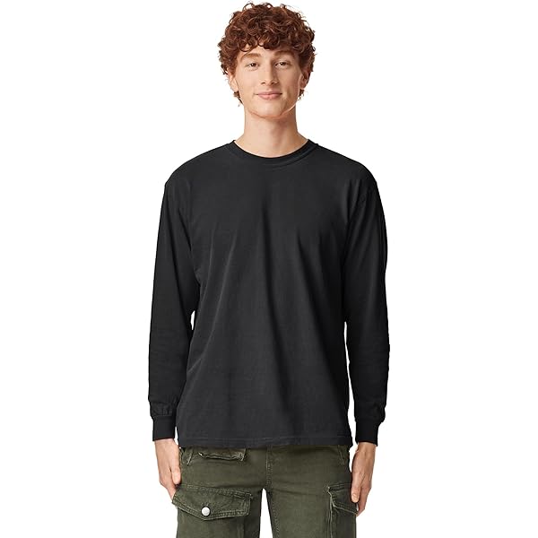 Comfort Colors Chouinard 4410 Long Sleeve Pocket T-Shirt - Heavyweight Cotton, Berry, X-Large
