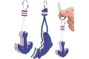 Veemoon 2pcs Floating Key Chain Boat Keychain Dolphin Anchor Floating Keyring for Boating Kayak Water Sports1