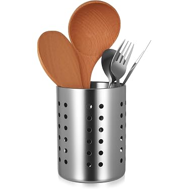 Porte-ustensiles De Cuisine 3 Paniers En Métal - Egouttoir Couverts Avec Poignée, Rangement Pratique égouttoir Couverts Cuisine