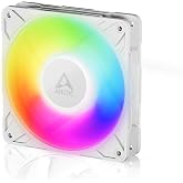 Arctic P12 Pro A-RGB (Beyaz) - G&uuml;&ccedil;l&uuml; Premium Fan 120 mm PWM Fan Y Kablo Ayırıcı ile 600~3000RPM 0RPM <% 5 PWM 5V Dijital RGB 