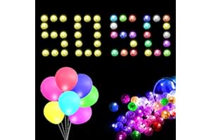 BEGONIA 100 unidades de luces LED para globos, mini luces LED multicolores, luces LED redondas, globos redondos, globos LED, luminosos, para Halloween, carnaval, farolillos de papel, bodas, fiestas,