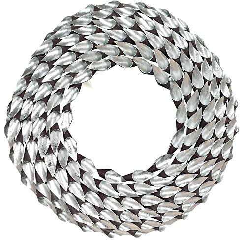 Pacific Wandspiegel rund Metall silber 73–030