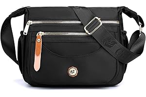 FANDARE Torby crossbody dla kobiet, ultralekka torba na ramię, damska torebka z regulowanym szerokim paskiem, torby boho, na trening, w podróż, na zakupy, torba listonoszka, do codziennego użytku