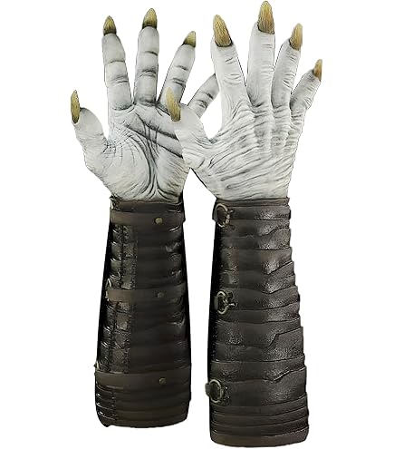 Gants Punk Halloween Déchirés - Style Gothique Unisexe - Mitaines Sans Doigts Noir - 23cm