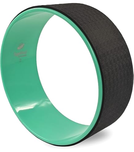 TREXO Roue de yoga en liège naturel avec un diamètre de 32 cm et TREXO Roue de yoga en liège naturel avec un diamètre de 32 cm et