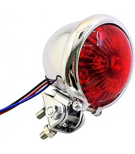 Universele LED ronde motorfiets achterlichten rem stoplicht motor
