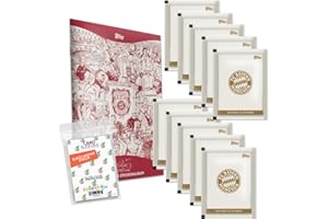 ‎COLLECT-IT.DE MY HOME OF CARDS + TOYS Bundle mit FC Bayern München - 125 Jahre - Sammelsticker - 1 Sammelalbum + 10 Tüten + exklusive collect-it Hüllen