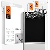 Spigen Galaxy Z Flip 7 ile Uyumlu Kolay Kurulum Kamera Lens Camı Koruyucu GLAS.tR EZ Fit Optik Pro (2 Adet) Siyah - AGL09587 
