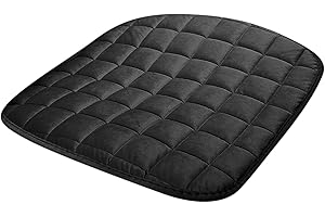 ‎NZDFH NZDFH 2 Stück Auto Sitzkissen, universelles Autositzkissen, Winter Weiche und warme Autokissen, Autositzschutz Sitzunterlage Kratzfest, Bequeme Auto-Kissen für Auto, LKW, SUV, Schwarz, 52x49cm