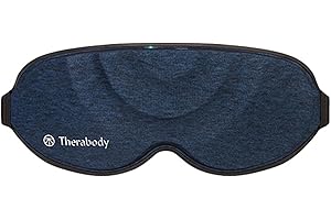THERAGUN Therabody Maska do spania, bardzo wygodna, w 100% zaciemniająca maska na oczy z delikatnym masażerem oczu, łagodząca stres, łagodzi ból głowy i samoopieka
