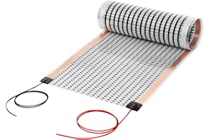 1,0 m värmefolie kolvärmefolie 12 V AC/DC 30 cm bred 220 W/m² frostskydd för vattentankar, batteritemperation, uppvärmning för terrarium, kläckskåp växthus