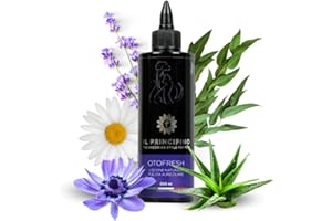 IL PRINCIPINO Otofresh Soluzione Naturale Pulizia Orecchie Cane e Gatto, Gocce per Orecchie del Cane, elimina Cattivi odori, elimina infezioni e rimuove cerume, Estr. Camomilla O.E. di Eucalipto e Lavanda, 200ml