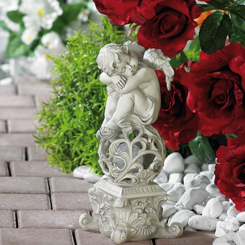 Lunartec Gartendekoration „Träumender Engel“ mit Solar-LED-Beleuchtung - 3