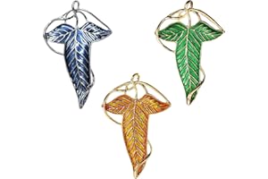 JAWUZ Broche de Hoja de Elfos Medievales y Vintage, Personalizado en Resina para Amantes del Señor de los Anillos y Hobbits
