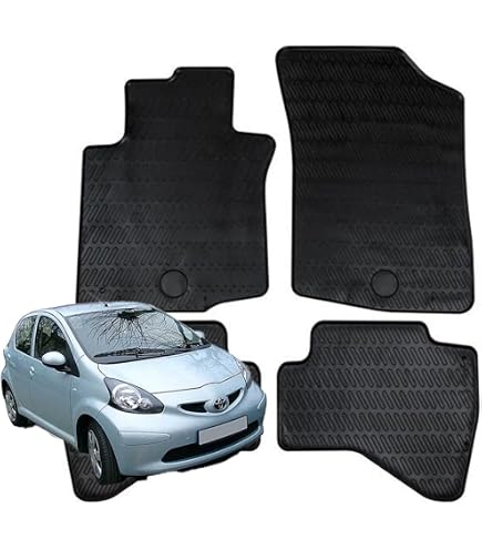 FROGUM Tappetini Gomma TPE Per Auto, Set Anteriore E Posteriore Su Misura Per CITROËN C3 Picasso, Antiscivolo E Facili Da Pulire, Colore Nero