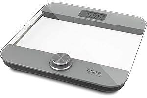 ‎CASO CASO Body Energy Ecostyle - Design-Personenwaage, Testsieger Haus & Garten Test, Batterielose Nutzung, Körperwaage mit hochwertiger Ganzglas-Oberfläche, bis 180 kg in 100 g-Schritten