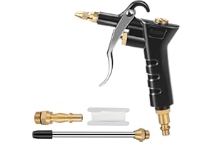 Profiwoab Air Blow Gun, Air Compressor Tools with Extension Nozzle & 1/4" NPT and 1/4" BSP Connector,Air Duster Cleaning Tool for Compressor Professional