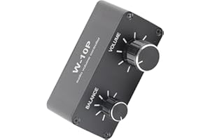 FDIT Mini Controlador de Volumen de Preamplificador de Audio Estéreo para Conector para Circuito Logarítmico de Preamplificador de 3,5 Mm