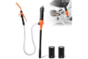 VTIZIKL Portable Power Battery Fuel Pump with Automatic Stop Sensor, Fuel Transfer Pump Up To 2.6 Gallons,Liquid Water Fuel Transfer Pump for Gasoline Diesel Motor Oil Automotive Lawn Mowers ATV/UTV