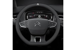 BAUFAS Couvre Volant Voiture, pour Citroen Jumpy 2016-2023 Respirante Antidérapante Housse Volant Voiture, Accessoires Intérieurs de Voiture,C