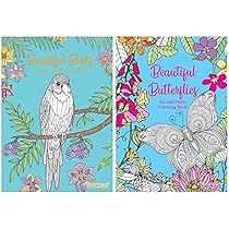 PMS Creative Therapy A4 Colouring Book Garden & Animals