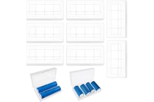 10 PCS 18650/16340/CR123A Plastic Battery Case, KUOQIY Cell Battery Storage Case Holder Box, Multifunctional Battery Holder, for 18650 CR123A 16340 Battery