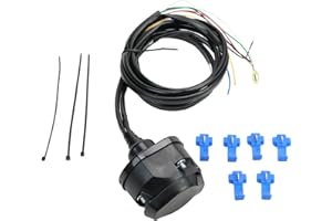 AUROLYNNE Attelage Remorque Faisceau pour Machines agricoles Bande-Annonce Caravane Connecteurs Rapides Borne Vis Réglage