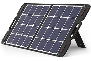 VDL 100W Pannello solare portatile per centrale elettrica, caricatore solare con cella solare pieghevole con uscite Multicontact 4 e XT60, backup di energia solare per esterno, campeggio e emergenza