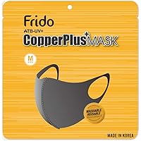 Frido Ultra Comfortable Copper Treated Washable and Reusable Face Mask, Super Breathable and Stretchable Fabric for Ultimate Comfort, Suitable for Medium Face Size, Made in South Korea