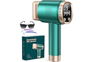 BLISSKY Epilatore Luce Pulsata 3 in 1 HR/SC/RA, 9 Livelli di Energia Max 19,35J, Epilatore a luce pulsata IPL con Touch Screen LCD,Luce Pulsata 999,900, Epilatore Laser per Donna,Uomo,Viso,Bikini,Corpo